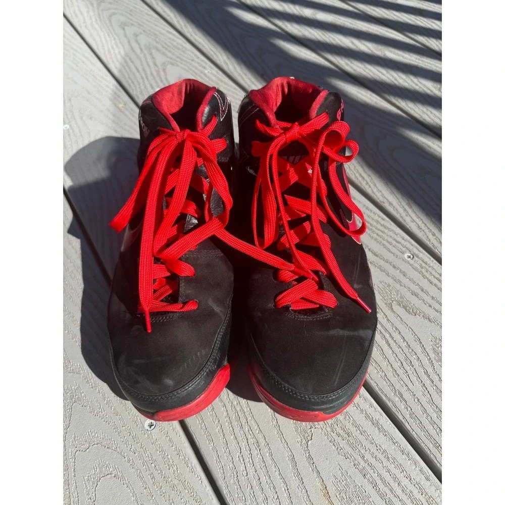 Nike B Roy High Top Basketball Sneakers‎ Black Red Mens Size 10 Shoes